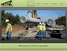 Tablet Screenshot of ortizcorporation.com